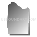 Voting District 10065, Santa Clara County, California (Gray Gradient Fill with Shadow)