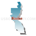 Voting District 10030, Santa Cruz County, California (Blue Gradient Fill with Shadow)