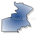 005DOUGL - DOUGLAS Voting District, Bacon County, Georgia (Radial Fill with Shadow)