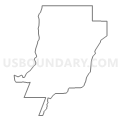 0871277 - BELCHER Voting District, Decatur County, Georgia (Light Gray Border)