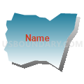 089MR - BOB MATHIS ELEM Voting District, DeKalb County, Georgia (Blue Gradient Fill with Shadow)