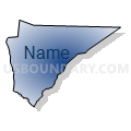 2676 - BIRDFORD Voting District, Tattnall County, Georgia (Radial Fill with Shadow)