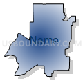 Precinct 9, Beauregard Parish, Louisiana (Radial Fill with Shadow)