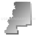 Precinct 860N, Calcasieu Parish, Louisiana (Gray Gradient Fill with Shadow)
