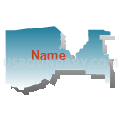 Precinct 11, De Soto Parish, Louisiana (Blue Gradient Fill with Shadow)