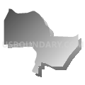 Precinct 15, De Soto Parish, Louisiana (Gray Gradient Fill with Shadow)