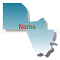 Precinct 4A, Jefferson Davis Parish, Louisiana (Blue Gradient Fill with Shadow)