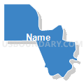Precinct 4A, Jefferson Davis Parish, Louisiana (Solid Fill with Shadow)