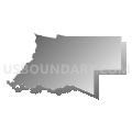 Precinct 37, Lafayette Parish, Louisiana (Gray Gradient Fill with Shadow)