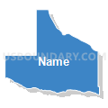 Bristow - Mullen - Lynch - Bush Precinct, Boyd County, Nebraska (Solid Fill with Shadow)
