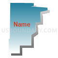 David City Ward 2, Butler County, Nebraska (Blue Gradient Fill with Shadow)