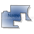 Broken Bow North Precinct, Custer County, Nebraska (Radial Fill with Shadow)