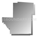 Broken Bow Northwest Precinct, Custer County, Nebraska (Gray Gradient Fill with Shadow)