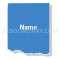 West Union Precinct, Custer County, Nebraska (Solid Fill with Shadow)