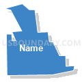Cambridge Ward 1, Furnas County, Nebraska (Solid Fill with Shadow)