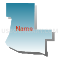 Beatrice 3-2 Precinct, Gage County, Nebraska (Blue Gradient Fill with Shadow)