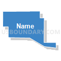 Beatrice 2-3 Precinct, Gage County, Nebraska (Solid Fill with Shadow)