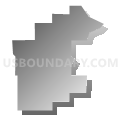 2D-1 Precinct, Lancaster County, Nebraska (Gray Gradient Fill with Shadow)