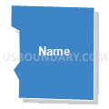 1D-5 Precinct, Lancaster County, Nebraska (Solid Fill with Shadow)