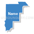1F-1 Precinct, Lancaster County, Nebraska (Solid Fill with Shadow)