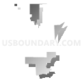 2D-4 Precinct, Lancaster County, Nebraska (Gray Gradient Fill with Shadow)