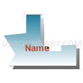 12B-7 Precinct, Lancaster County, Nebraska (Blue Gradient Fill with Shadow)