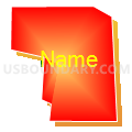 10G-2 Precinct, Lancaster County, Nebraska (Bright Blending Fill with Shadow)