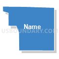 10F-3 Precinct, Lancaster County, Nebraska (Solid Fill with Shadow)