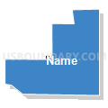 5E-7 Precinct, Lancaster County, Nebraska (Solid Fill with Shadow)