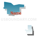 2D-3 Precinct, Lancaster County, Nebraska (Blue Gradient Fill with Shadow)
