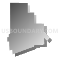 Humboldt Ward 1, Richardson County, Nebraska (Gray Gradient Fill with Shadow)
