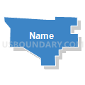 Falls City Ward 4, Richardson County, Nebraska (Solid Fill with Shadow)