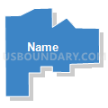 Bellevue 5-4 Precinct, Sarpy County, Nebraska (Solid Fill with Shadow)
