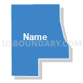 Bellevue 5-2 Precinct, Sarpy County, Nebraska (Solid Fill with Shadow)