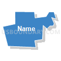 Bellevue 2-3 Precinct, Sarpy County, Nebraska (Solid Fill with Shadow)
