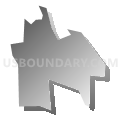 Bellevue 2-2 Precinct, Sarpy County, Nebraska (Gray Gradient Fill with Shadow)