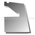 Bellevue Second 3 Precinct, Sarpy County, Nebraska (Gray Gradient Fill with Shadow)