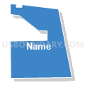 Bellevue Second 3 Precinct, Sarpy County, Nebraska (Solid Fill with Shadow)