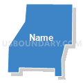 Bellevue 1-2 Precinct, Sarpy County, Nebraska (Solid Fill with Shadow)