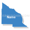 District 4 Precinct, Saunders County, Nebraska (Solid Fill with Shadow)