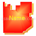 City of Seward Ward 1, Seward County, Nebraska (Bright Blending Fill with Shadow)