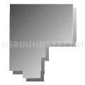 Wounded Knee Precinct, Sheridan County, Nebraska (Gray Gradient Fill with Shadow)