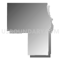 Central Loup City Precinct, Sherman County, Nebraska (Gray Gradient Fill with Shadow)