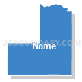 Precinct 5, Valley County, Nebraska (Solid Fill with Shadow)