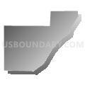 Blair - Dana S4-W4 Voting District, Washington County, Nebraska (Gray Gradient Fill with Shadow)