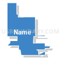 Wayne Ward 2, Wayne County, Nebraska (Solid Fill with Shadow)