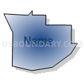 ASHLAND CITY 4-B Voting District, Ashland County, Ohio (Radial Fill with Shadow)