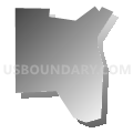 Ash. 2-E Voting District, Ashtabula County, Ohio (Gray Gradient Fill with Shadow)