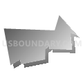 Ash. 5-C Voting District, Ashtabula County, Ohio (Gray Gradient Fill with Shadow)