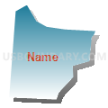 0020 MAS-C-EA Voting District, Warren County, Ohio (Blue Gradient Fill with Shadow)